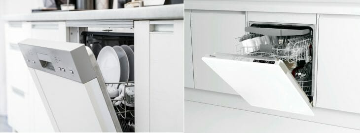 Типы встраиваемых посудомоечных машин