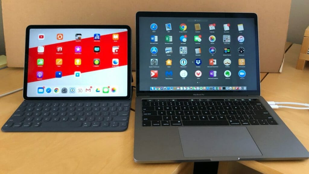 Ноутбук и планшет Apple